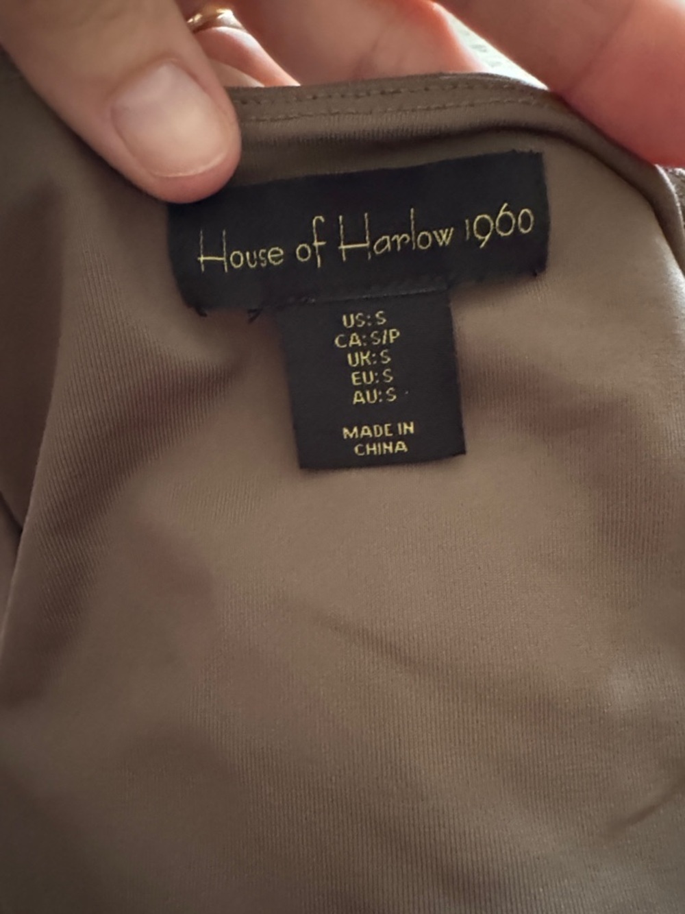 House of Harlow 1960 sleeveless square-neck bodysuit size S - Picture 2 of 9